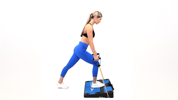 2 Arm Row In Lunge Position