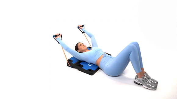 Over Head Chest Pull Down w/ Crunch