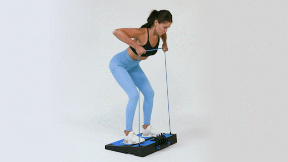 Standing Two Arm Bend Over