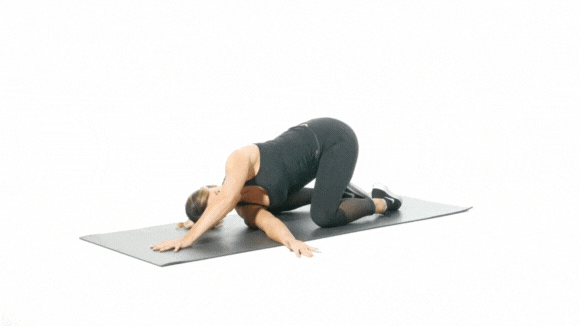 Child Pose w/ Shoulder Stretch