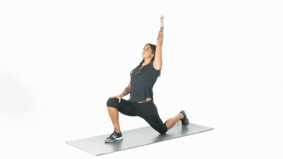 Half Kneeling Hip Flexor Stretch w/ Posterior Reach
