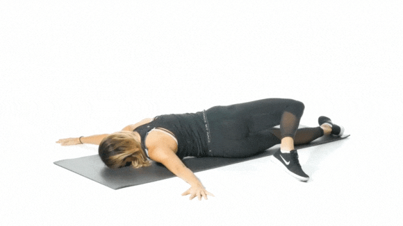 Prone Scorpion Stretch